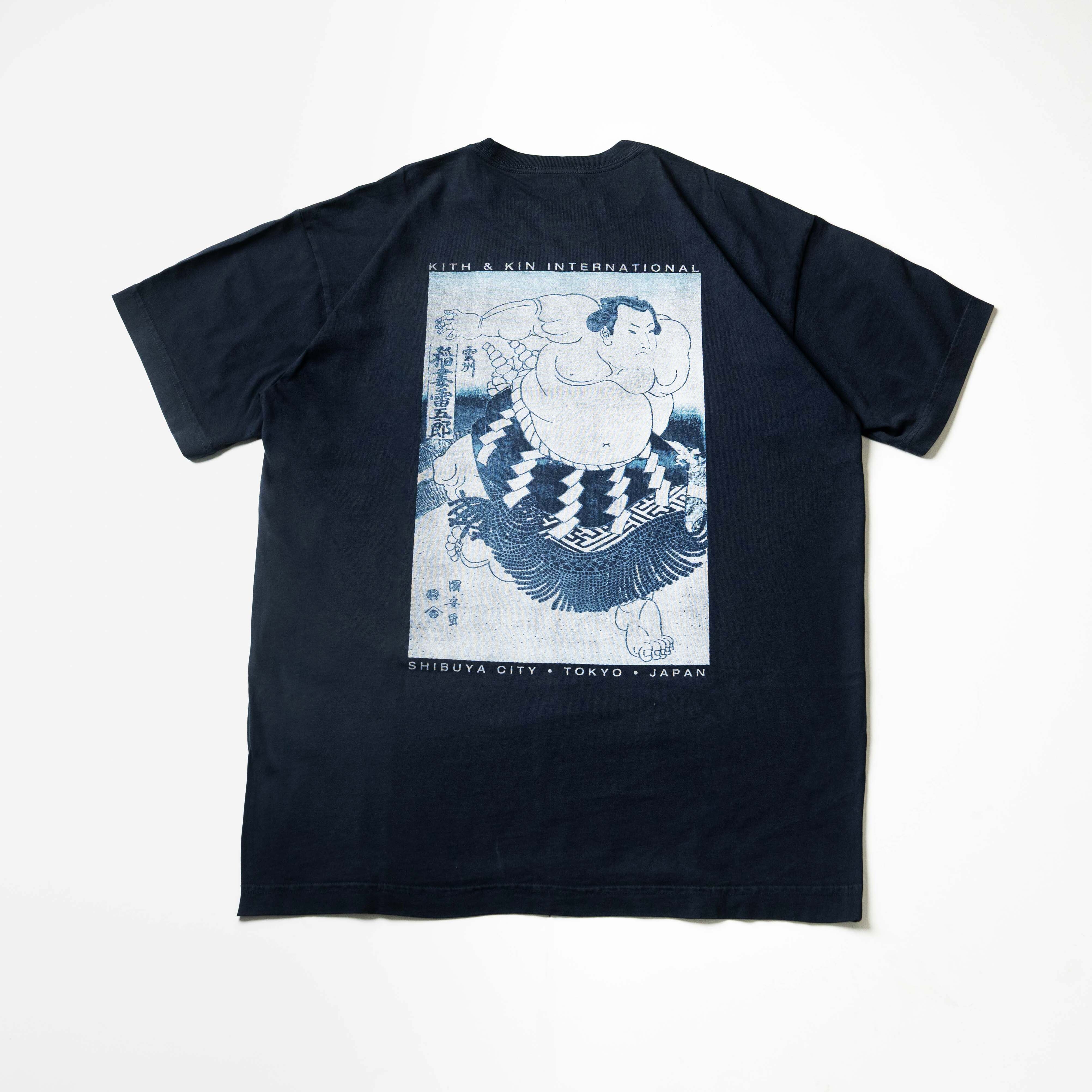 2025SS KITH TOKYO SUMO CHAMPION VINTAGE TEE 東京 限定 相撲 浮世繪 水洗 短T 現貨 KHM033802
