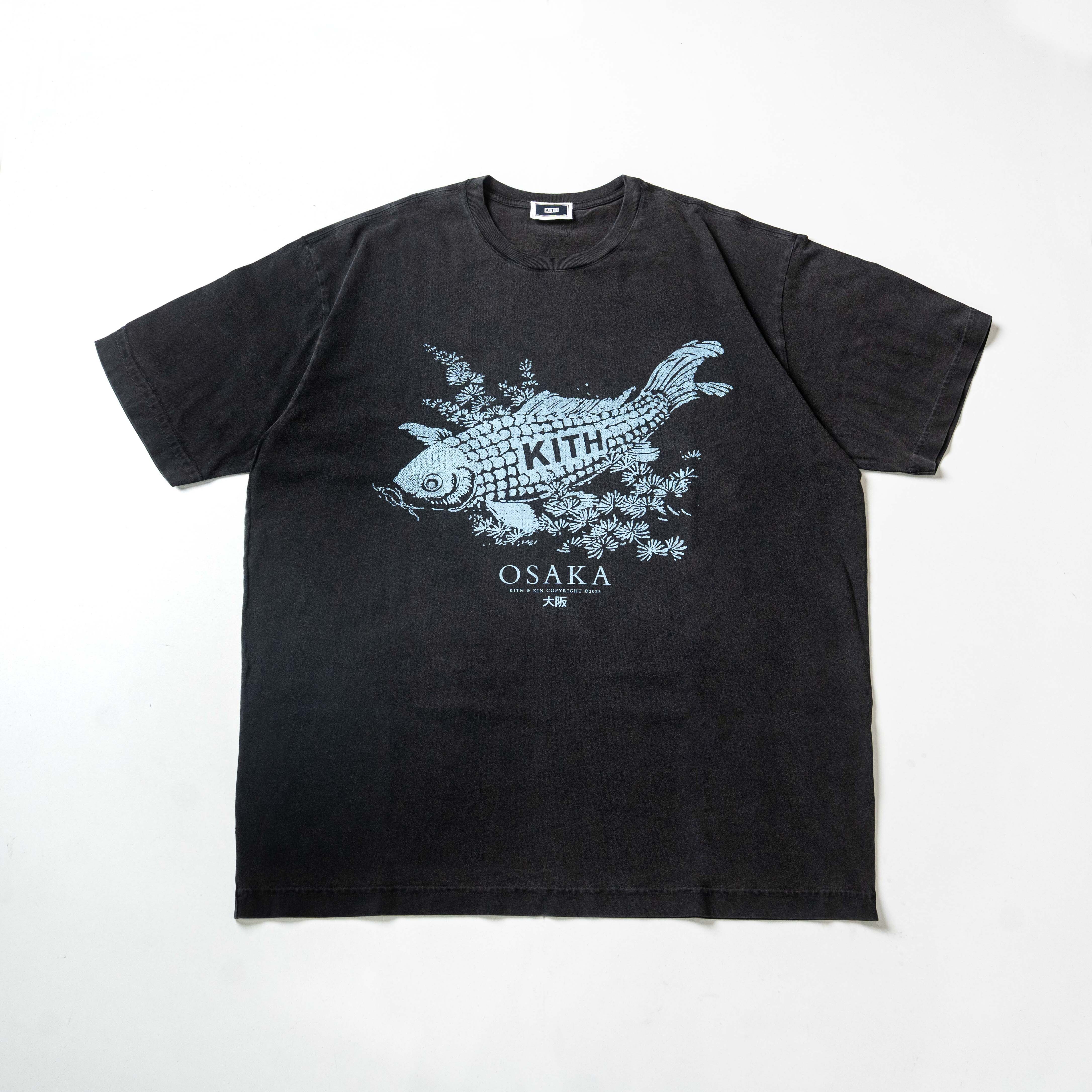 2025SS KITH OSAKA KOI FISH PRINT 大阪 限定 錦鯉 水洗 短T 現貨 250730600016