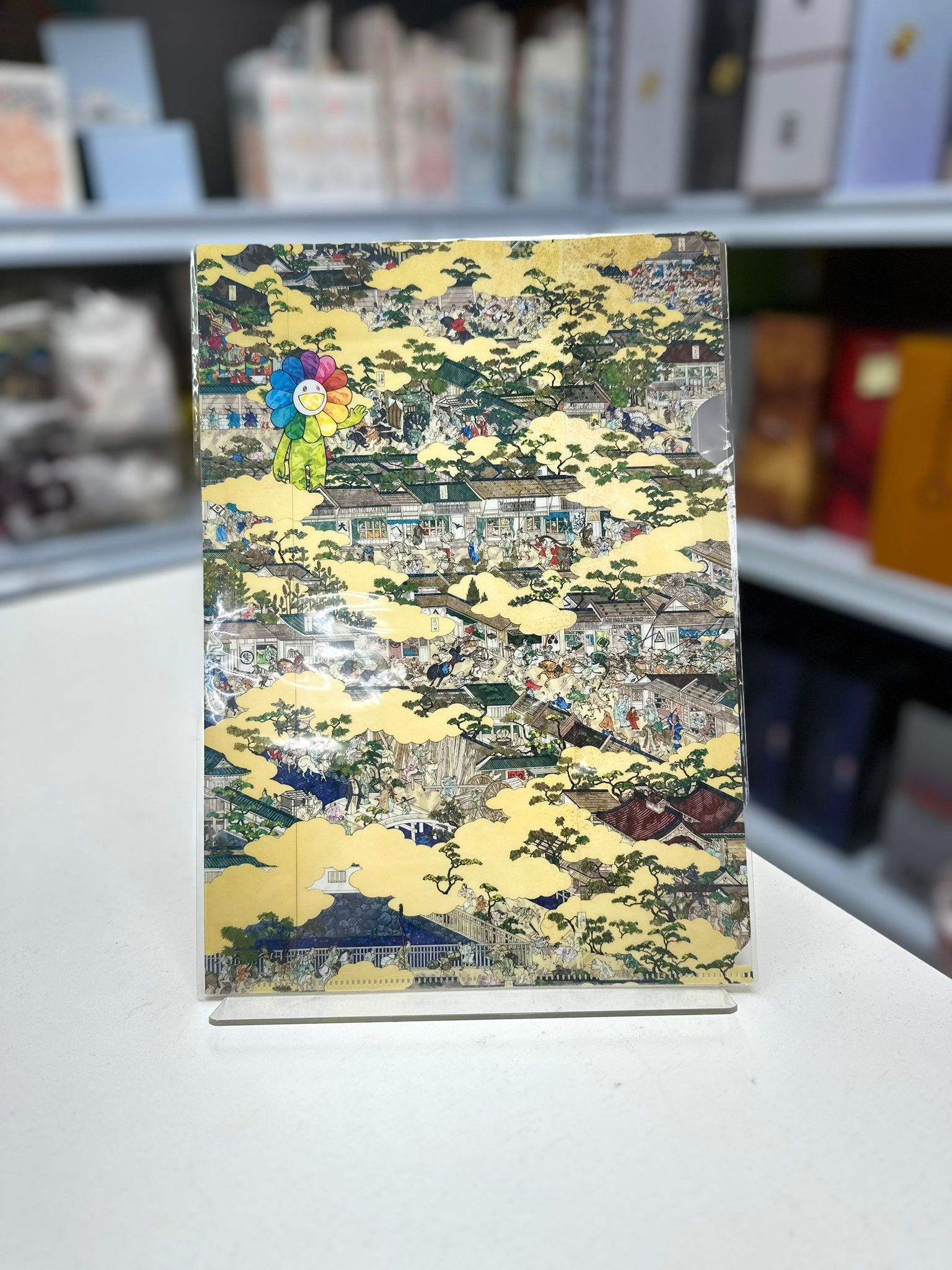 Takashi Murakami A4 Folder-Rakuchu Rakugai zu Byobu Iwasa Matabei RIP