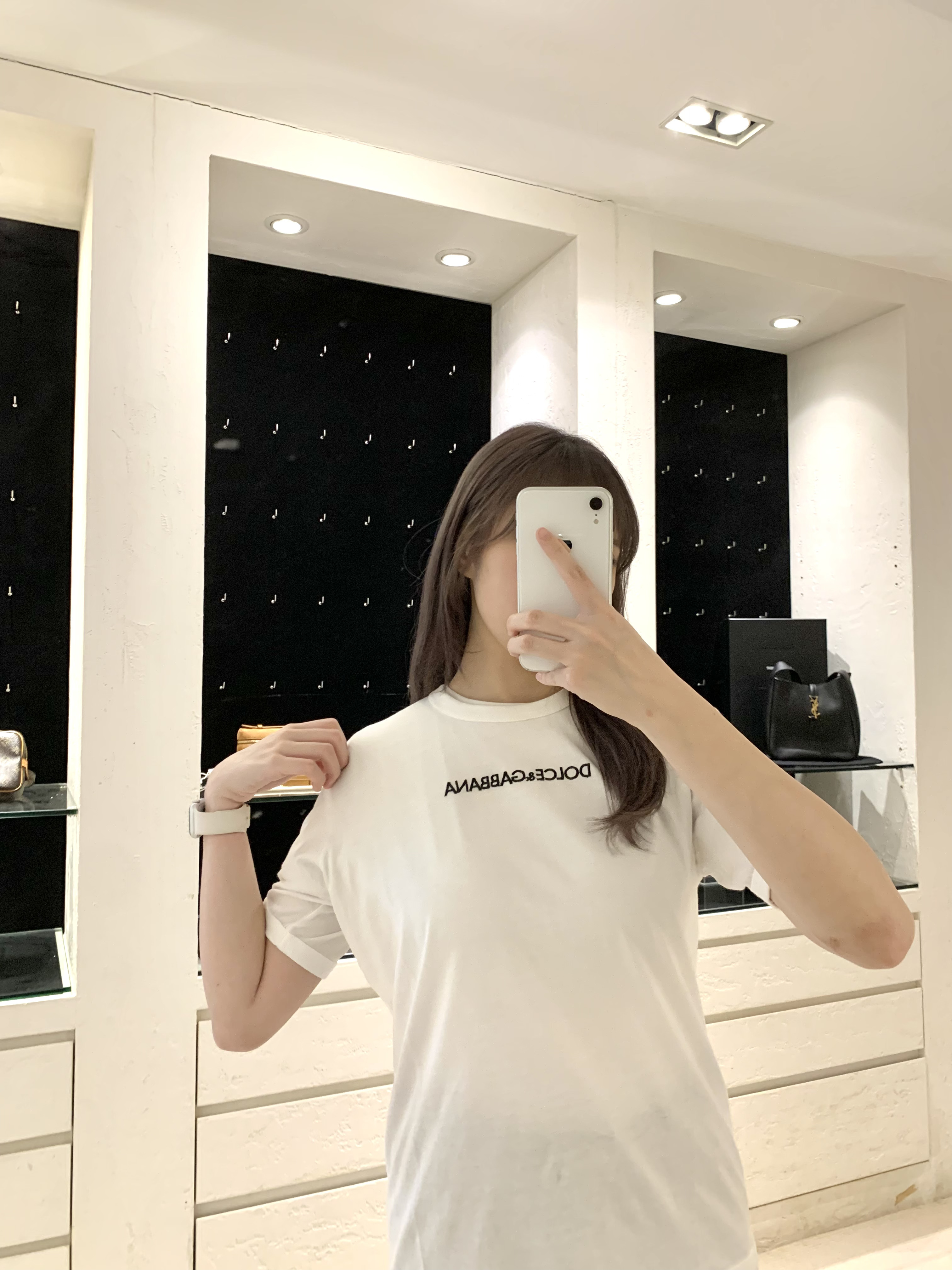 D&G 字母Logo T-shirt 白色