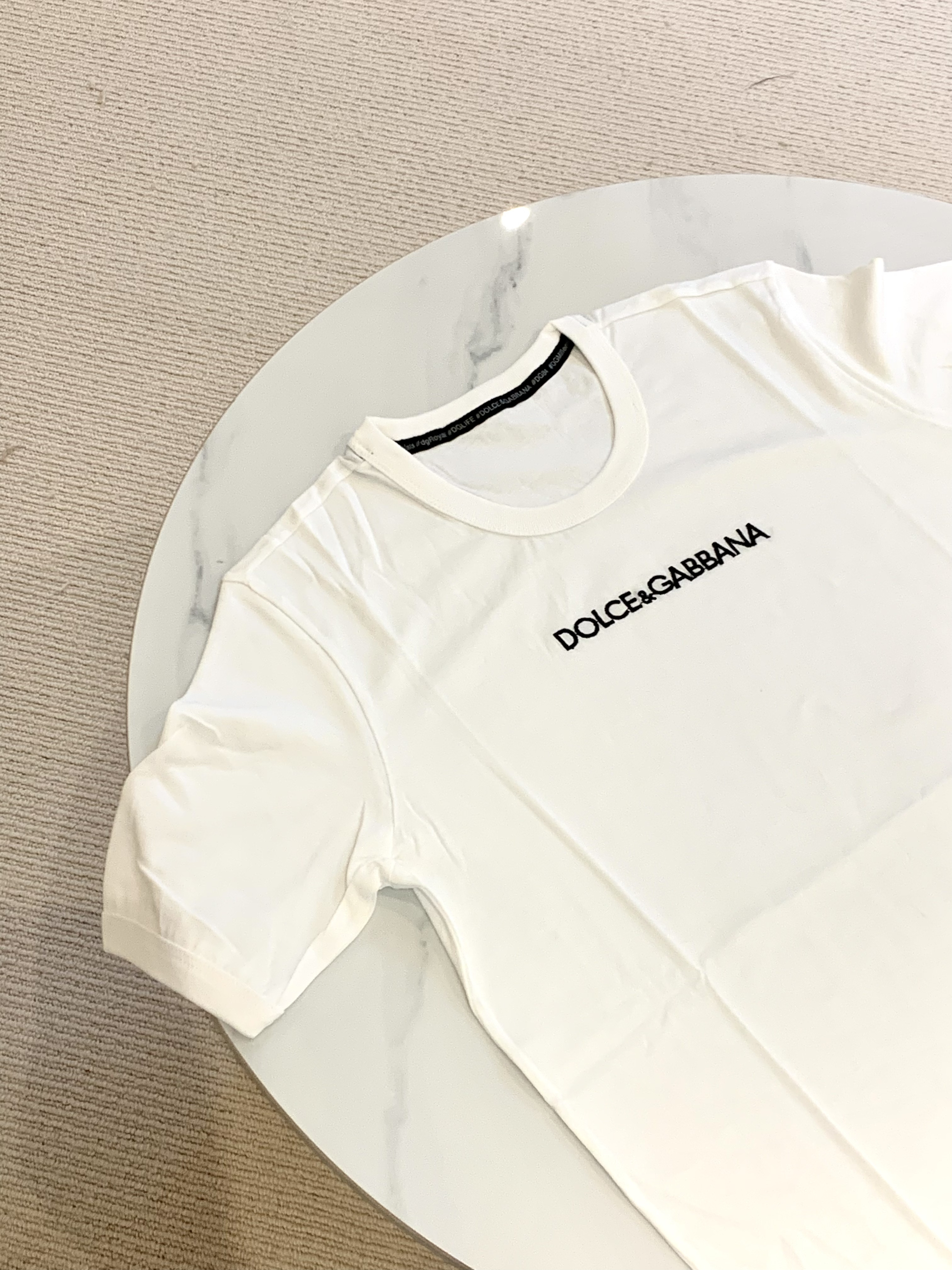 D&G 字母Logo T-shirt 白色