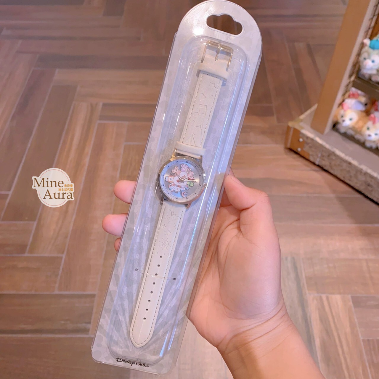 達菲 Duffy 與好友們 大集合 愛心圖案 成人手錶 -上海迪士尼樂園