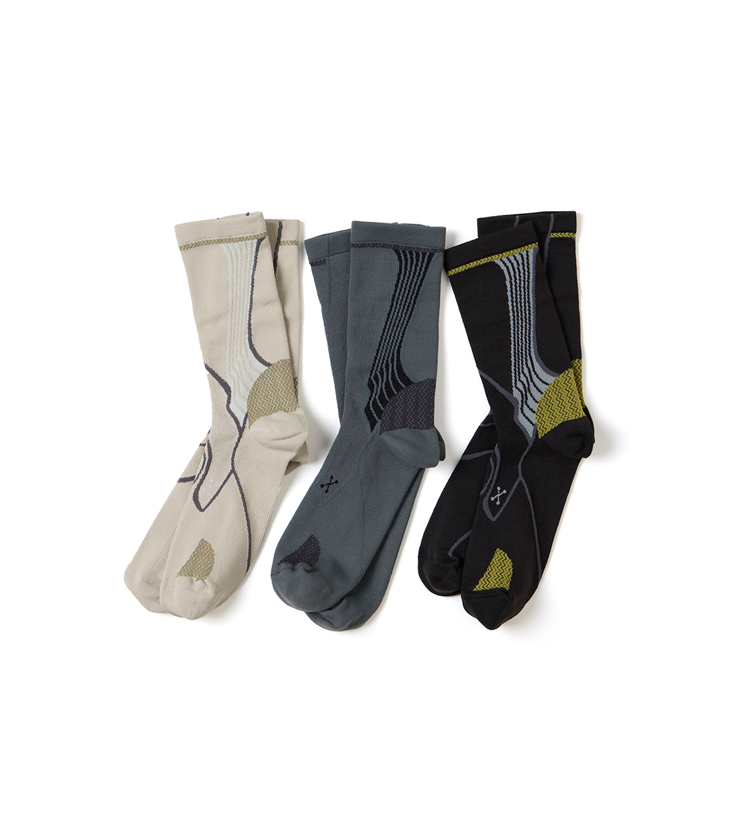 nozzle quiz®｜Cordura® Cay Crew Socks 中高筒休閒襪 (礁黑、礁杏、礁灰)