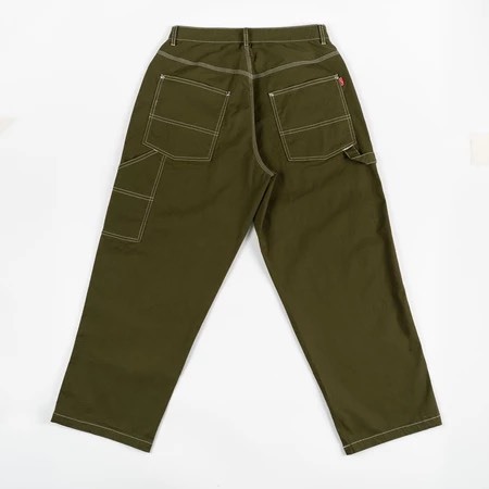 Sight clothing - 繭型木匠工作長褲 軍綠色 尺寸2號