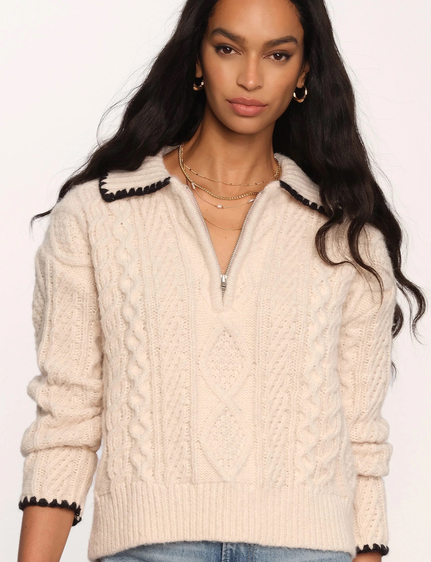 Collar Knit Sweater