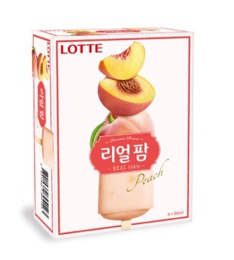 E3: 樂天 - 鮮果雪條(水蜜桃)家庭裝 4支裝 X 80ML