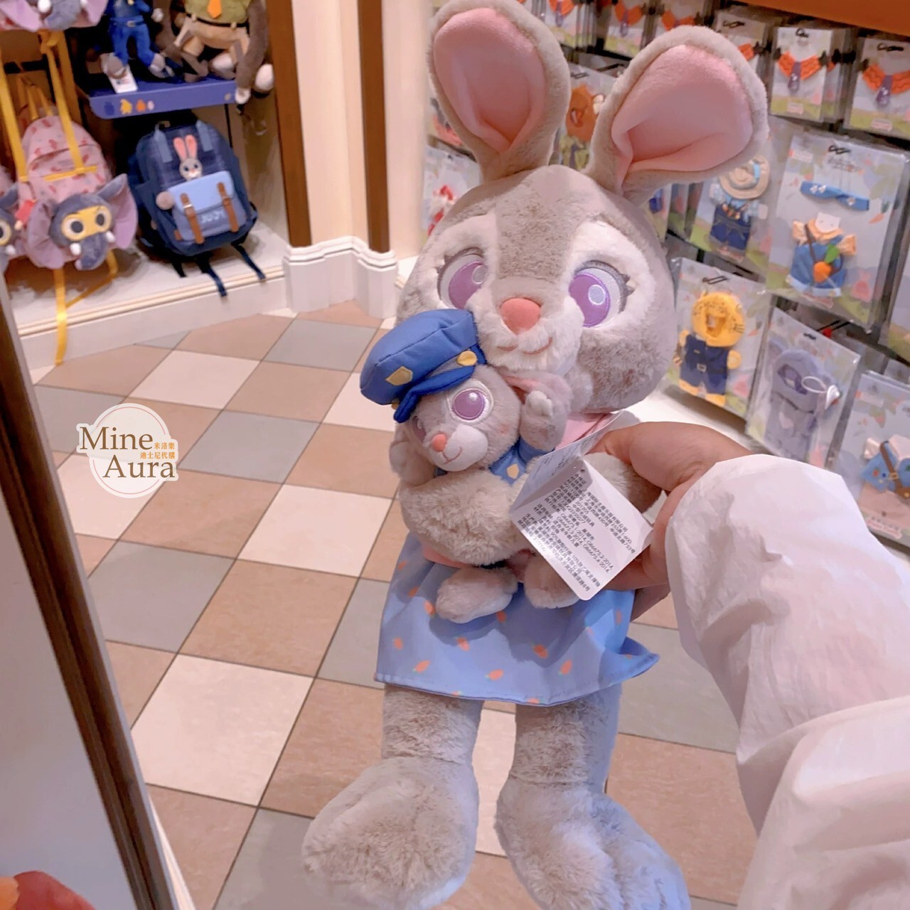 母親節限定 哈茱蒂 Judy 兔 胡尼克 Nick 絨毛 娃娃 玩偶 動物方城市 Zootopia -上海迪士尼樂園