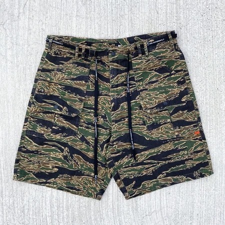 Sight clothing - 虎斑迷彩環保棉麻口袋短褲