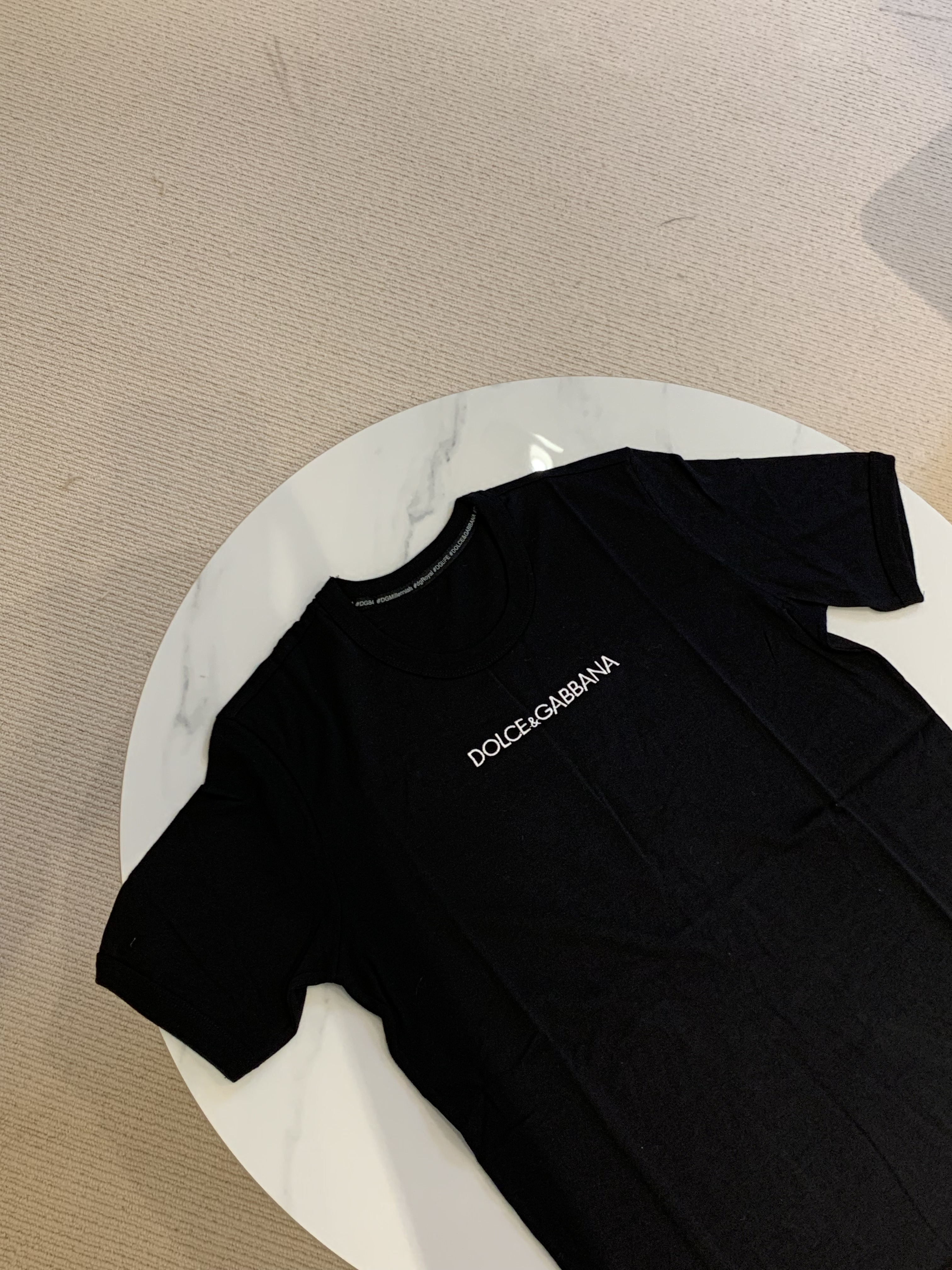 D&G 字母Logo T-shirt 黑色