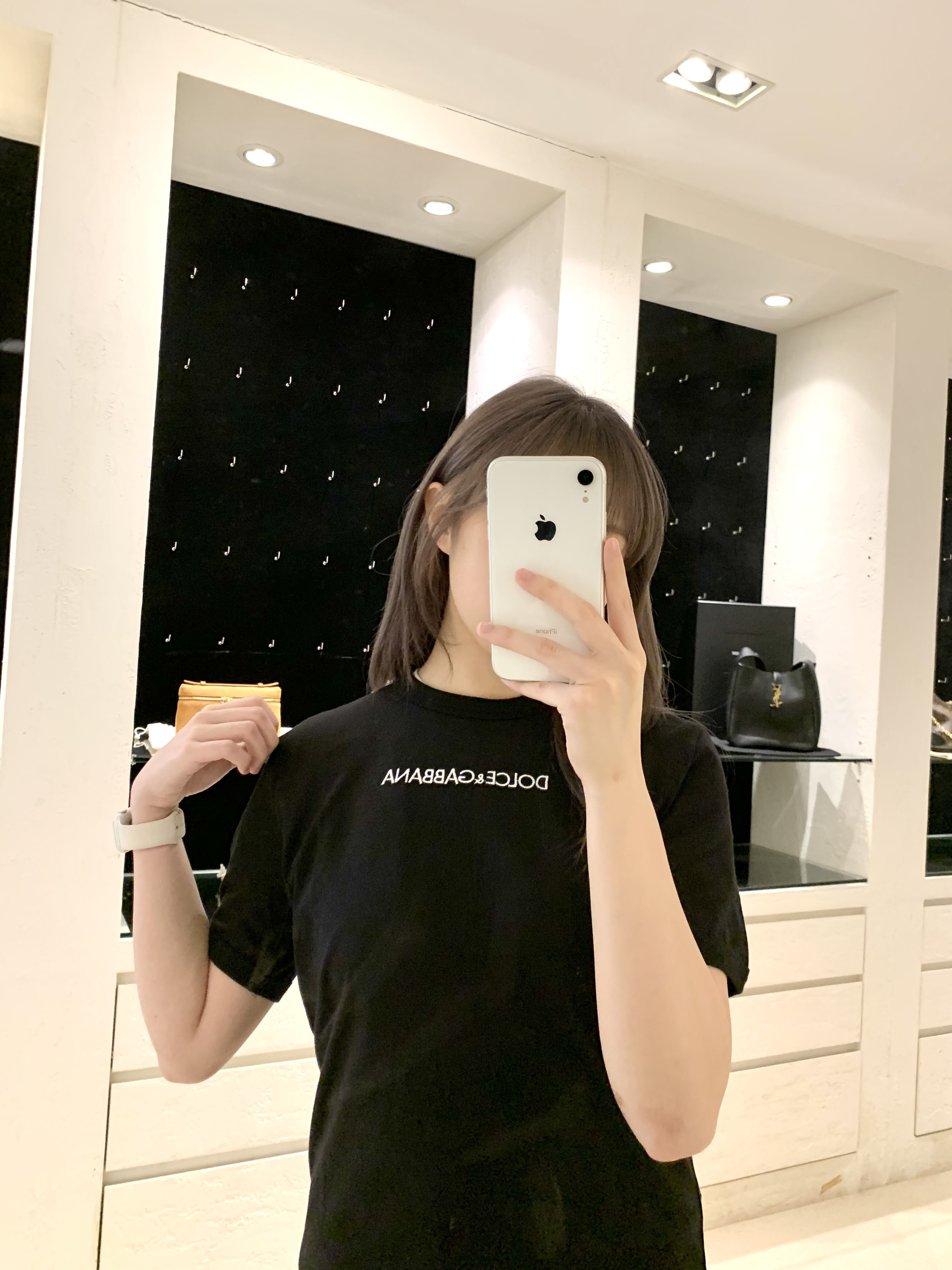 D&G 字母Logo T-shirt 黑色