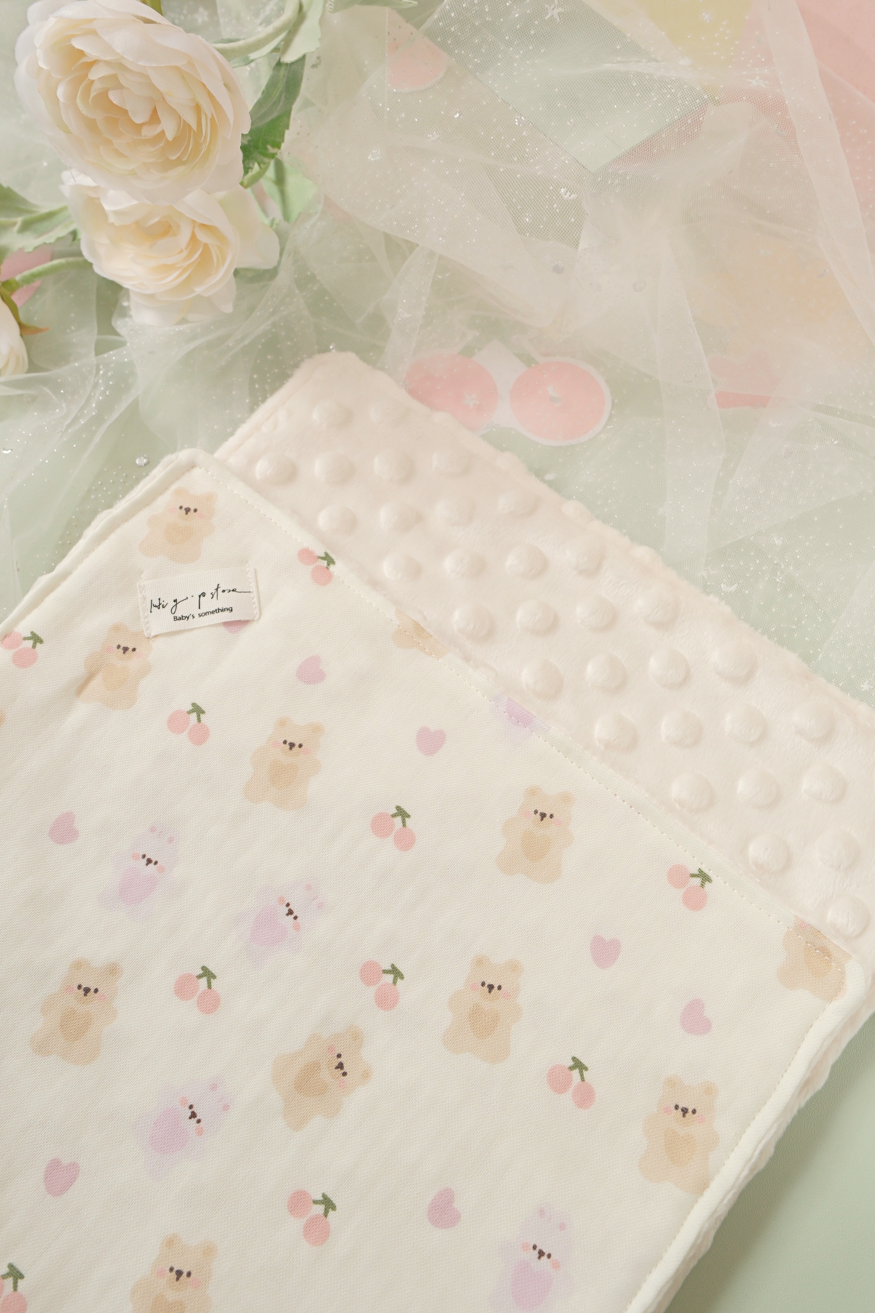 Hi Y.P store-枕巾-獨家設計款-軟糖熊兔