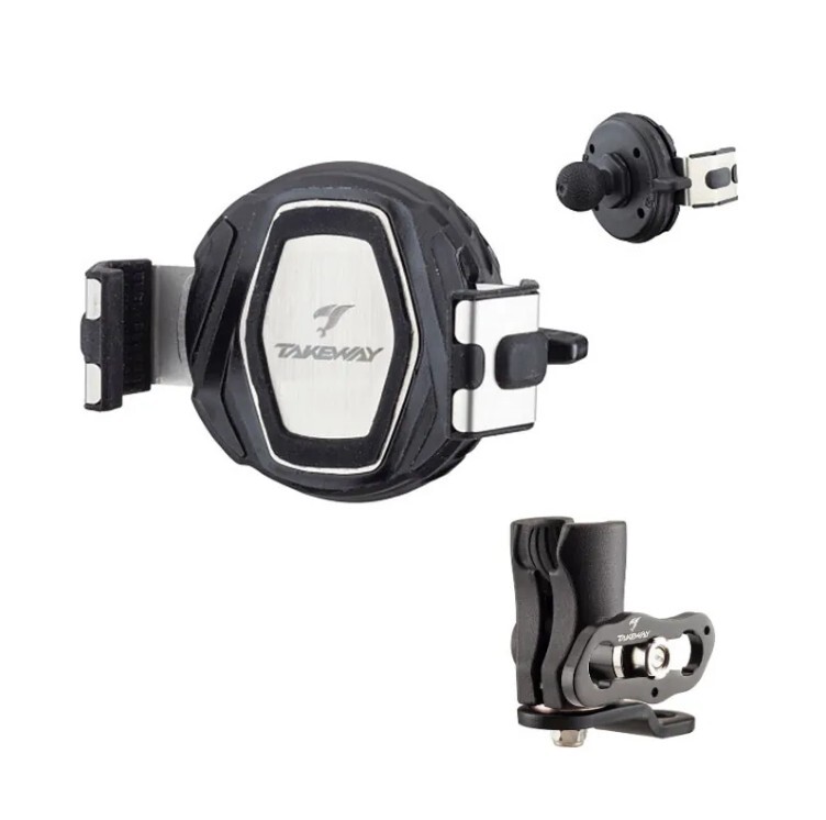 TAKEWAY 黑隼2 LA3 後照鏡 二代手機支架
