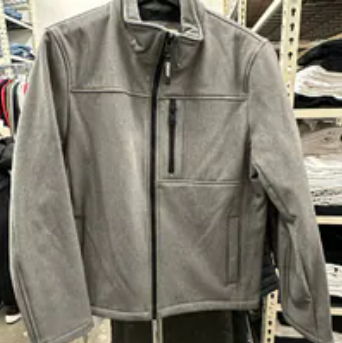 [S] DKNY GRY HEATHER SOFT SHELL JACKET, DXR03910-GHR [FINAL SALE] (SD1309)