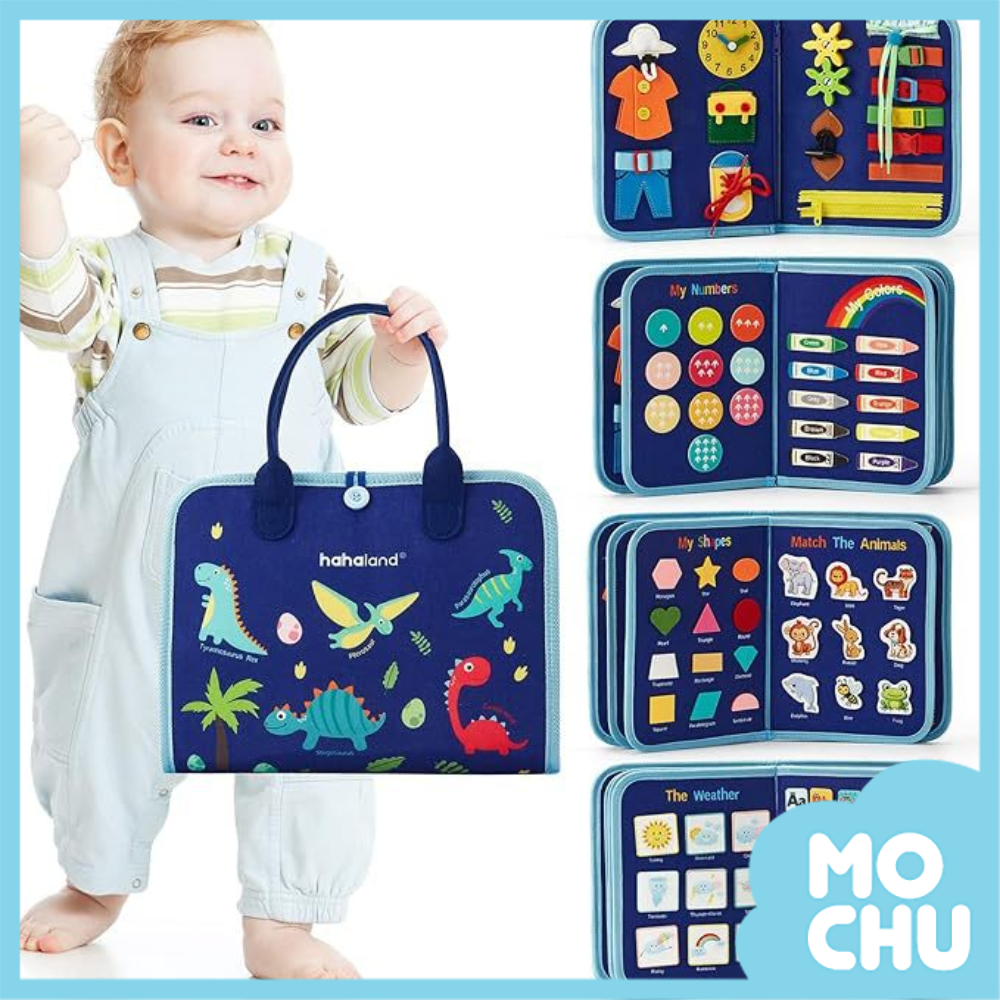 小手訓練互動益智書-藍色恐龍