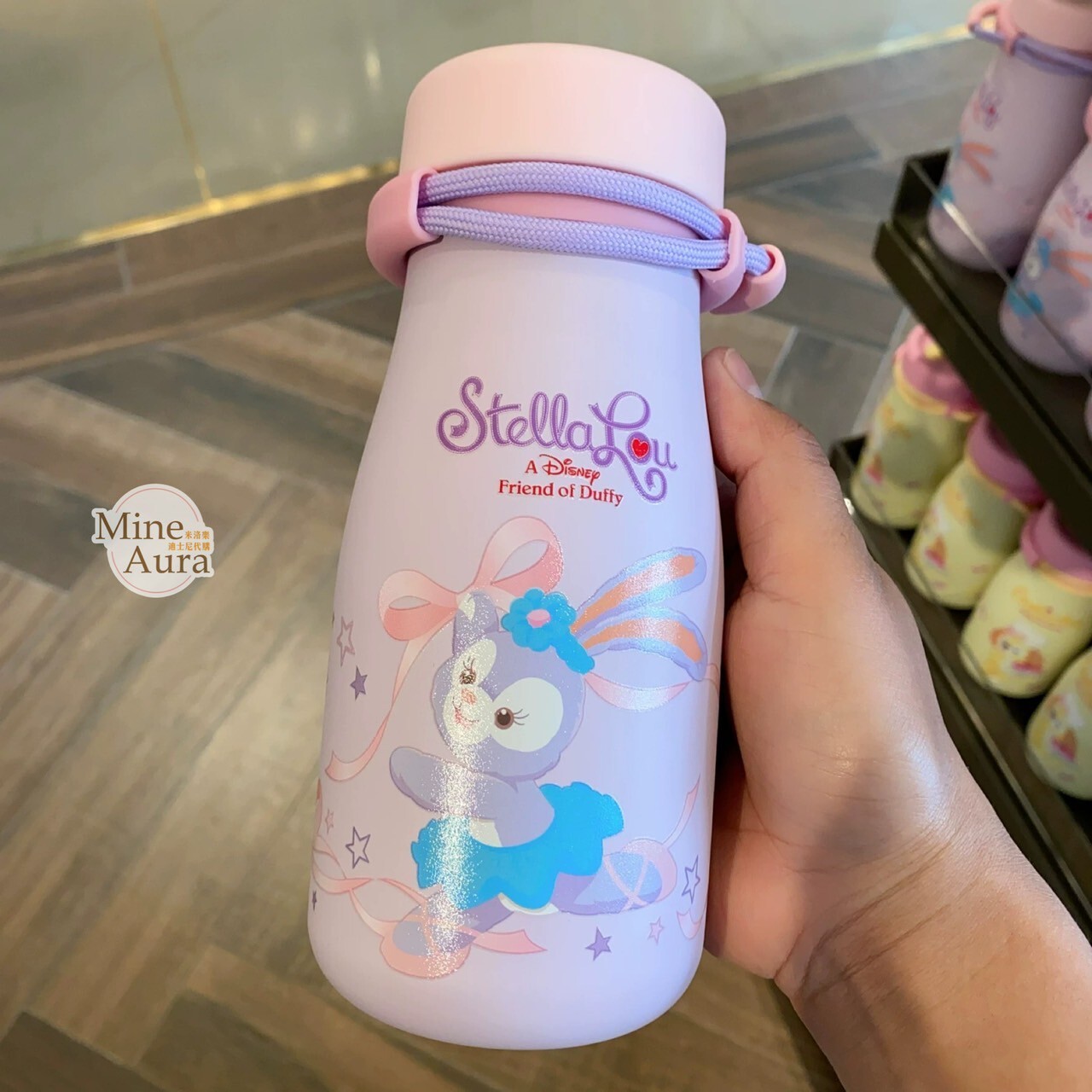史黛拉露 星黛露 StellaLou 圖案 不鏽鋼 掛繩設計 吸管 水杯 水壺 -上海迪士尼樂園