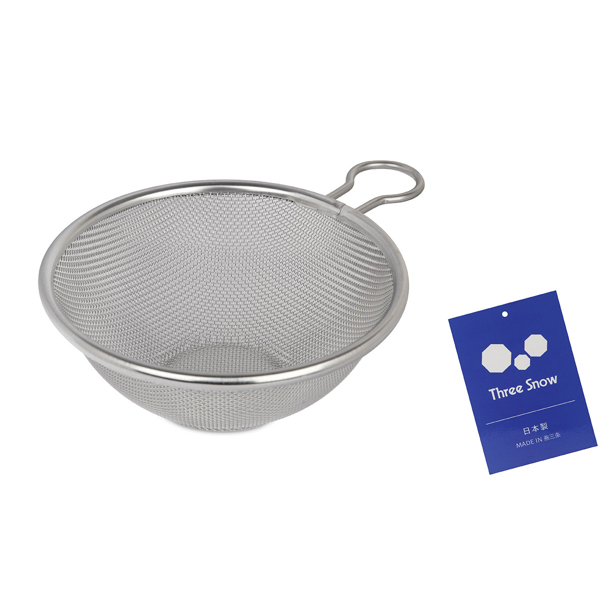 日本 三雪 Three Snow 15cm 不銹鋼篩連掛環 -31310