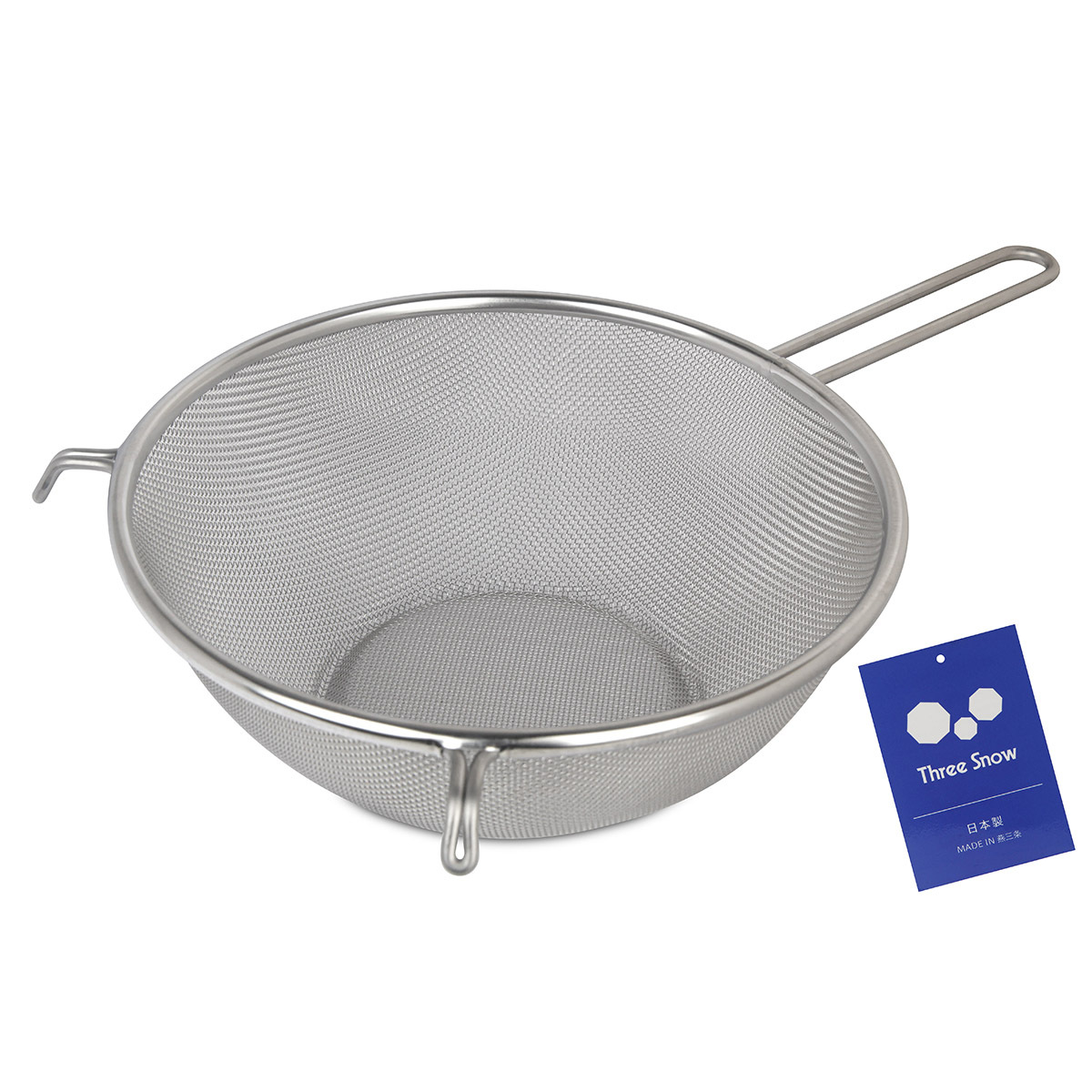 日本 三雪 Three Snow 22cm 不銹鋼篩連柄 -31311