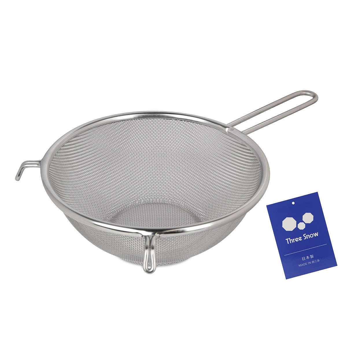 日本 三雪 Three Snow 19cm 不銹鋼篩連柄 -31312