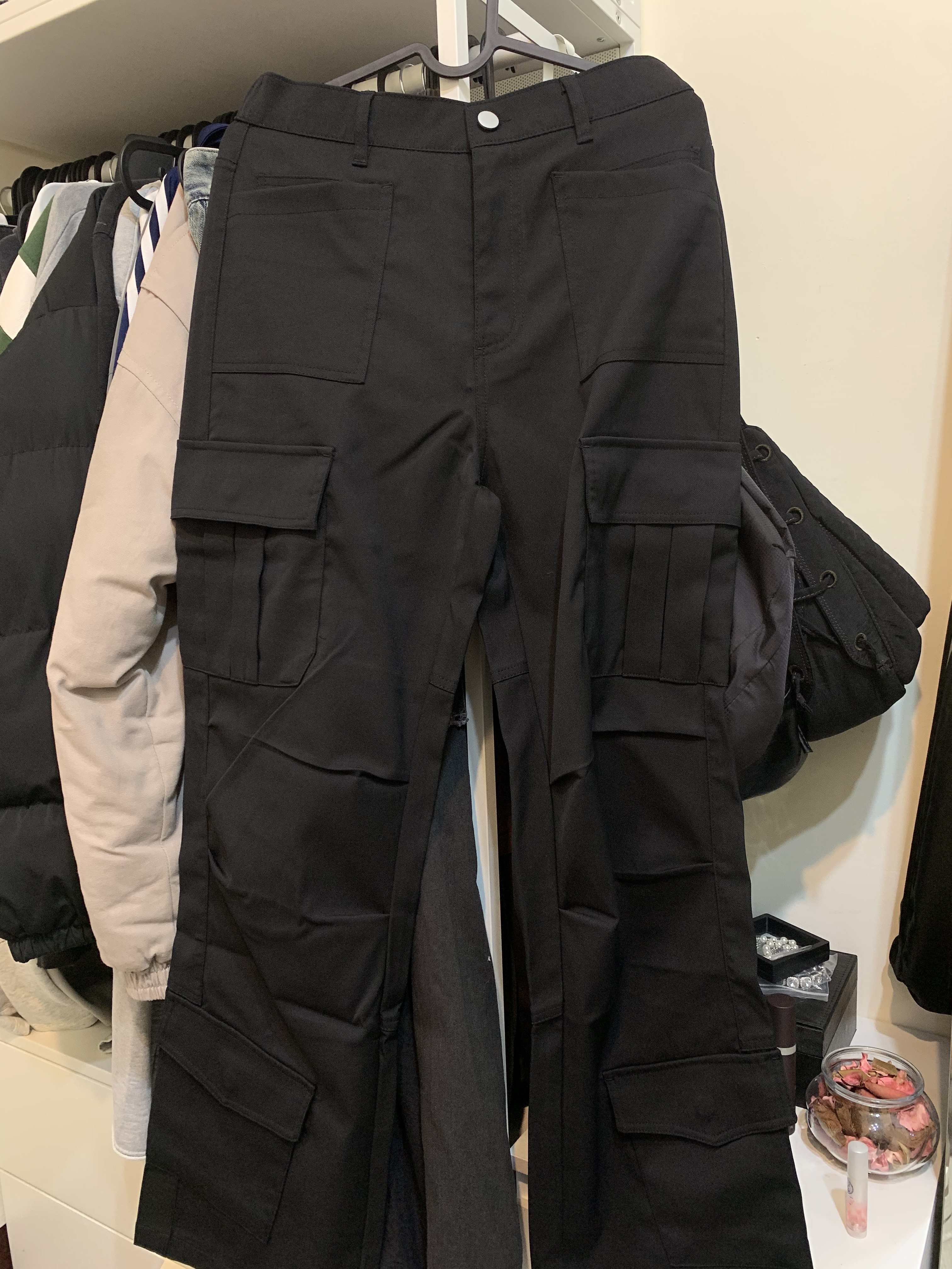 多口袋 工裝 剪裁 長褲