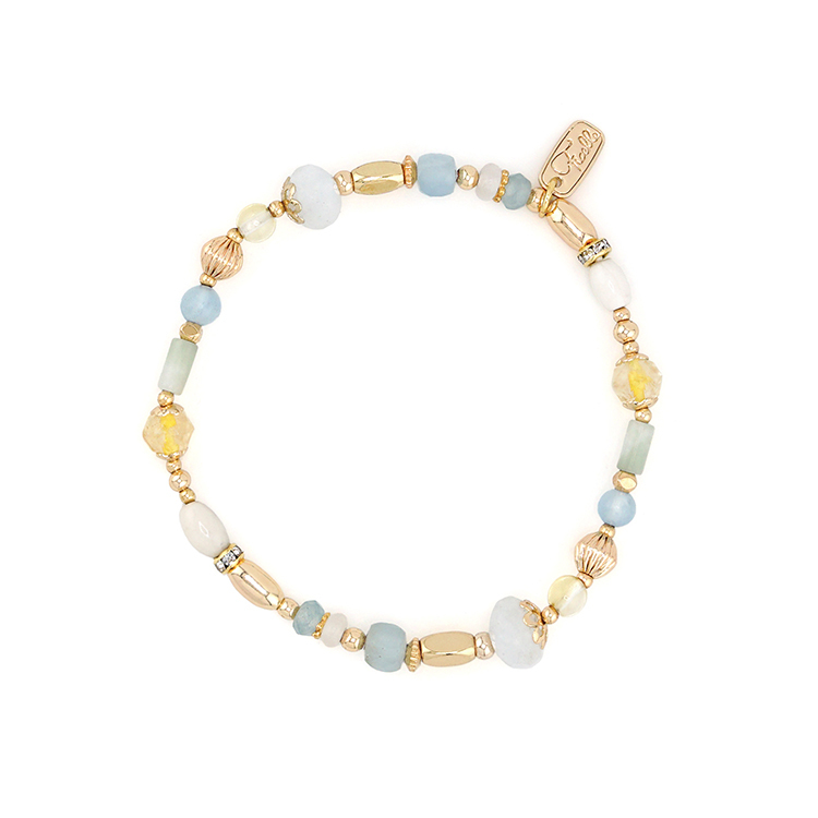 藍天下的早晨 – 海藍黃水晶 – 手鍊
