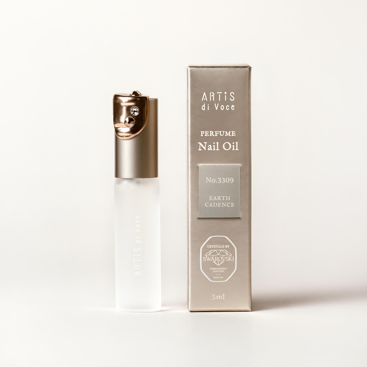 ARTiS di Voce 隨身瓶指緣油 - 大地木韻 3309 (採用Swarovski®水晶)