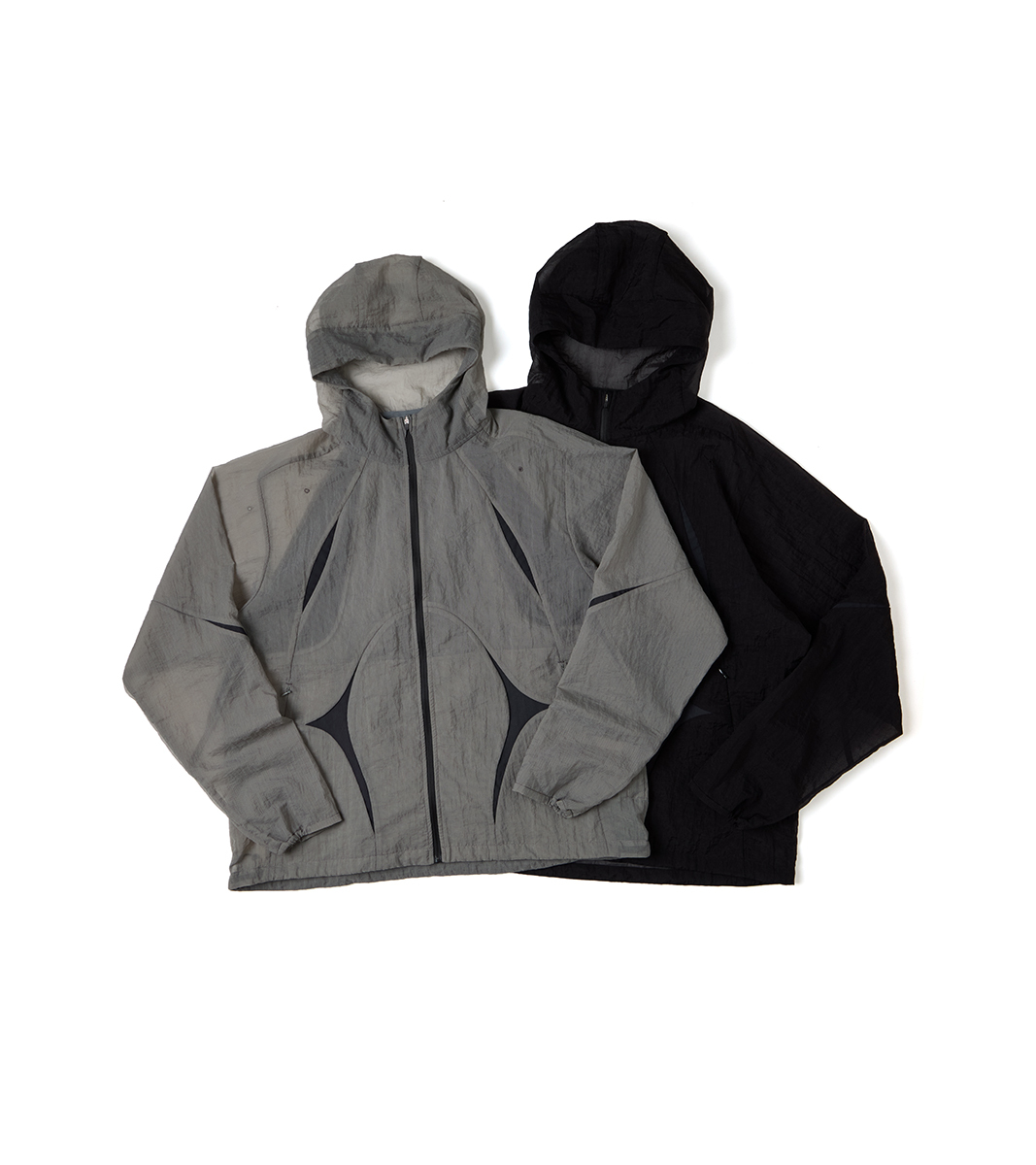 nozzle quiz®｜Airy Mono Windbreaker (黑、灰)