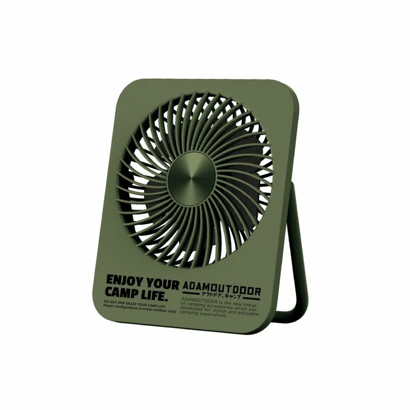 【ADAMOUTDOOR】USB充電式迷你桌上型風扇 / ADFN-SLIM500 [綠、卡其、黑]