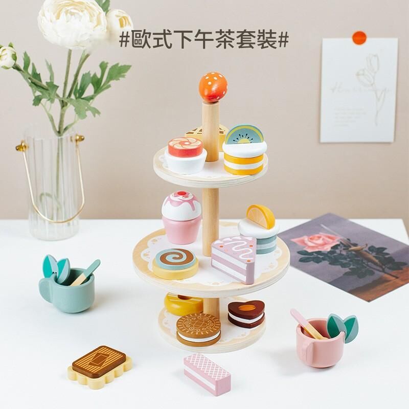 《1407》歐式下午茶玩具組-木質玩具