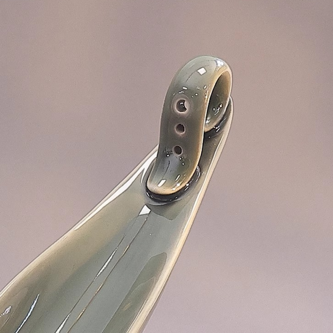 三孔線香座 - 青綠色