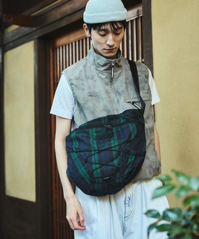 2024AW FREAK'S STORE UMBRO 別注Nylon Shoulder Bag 束口聯名