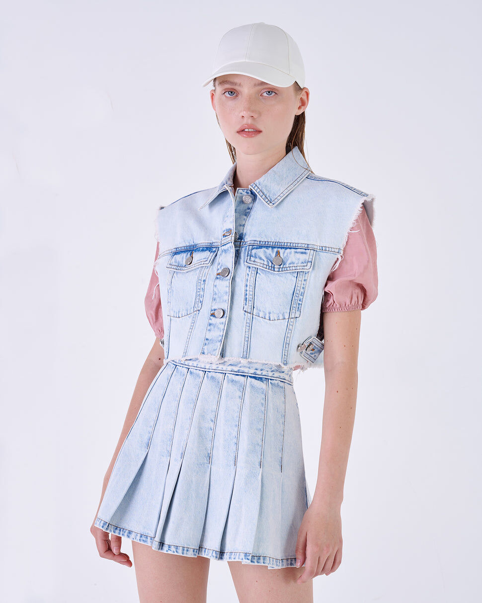 【Silvian Heach】甜美百褶短裙