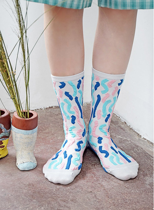 [Empty Cones] Smarty Parade Crew Socks