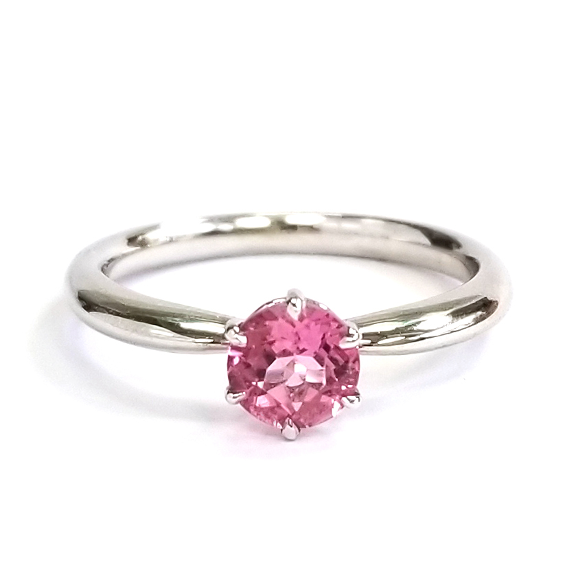 PT900鉑金粉藍寶戒指