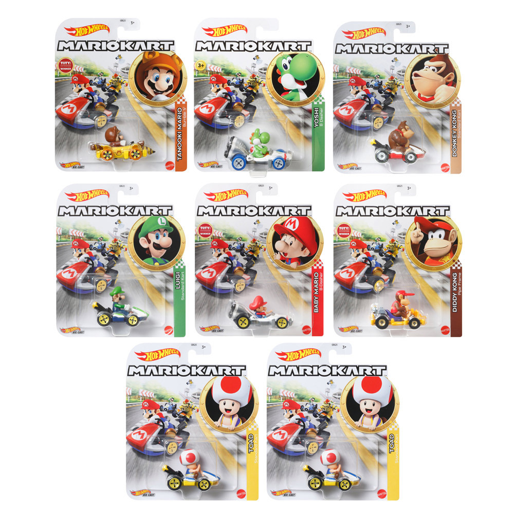 風火輪Mario Kart合金車系列 原箱7+1入(P箱號)