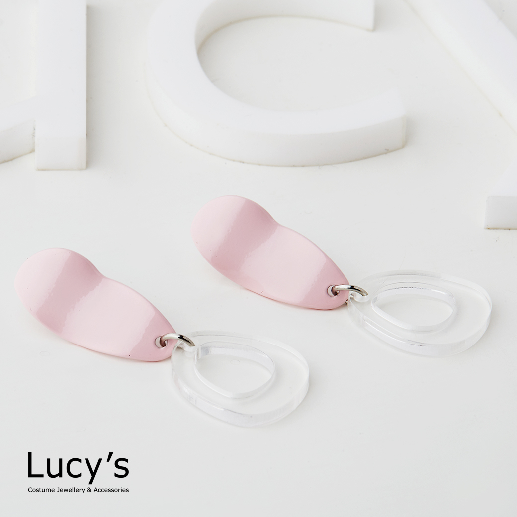 馬卡龍透圈 耳環 (三色) (75648/75649/75650)