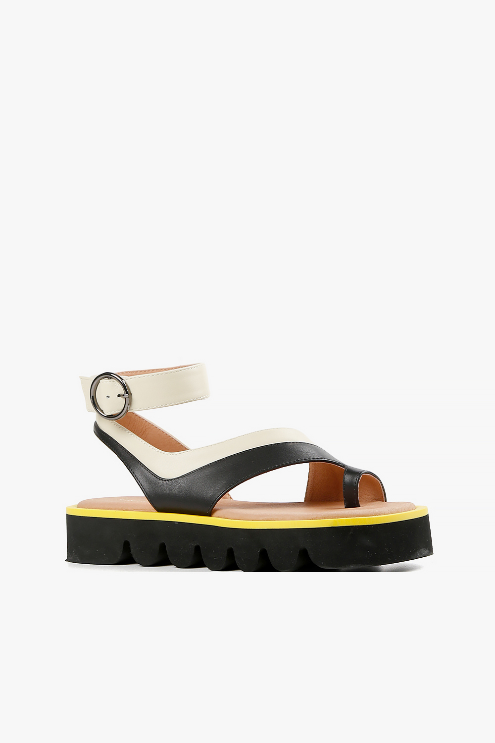 Ankle Wrap Round Lugg 造型踝帶夾腳厚底涼鞋