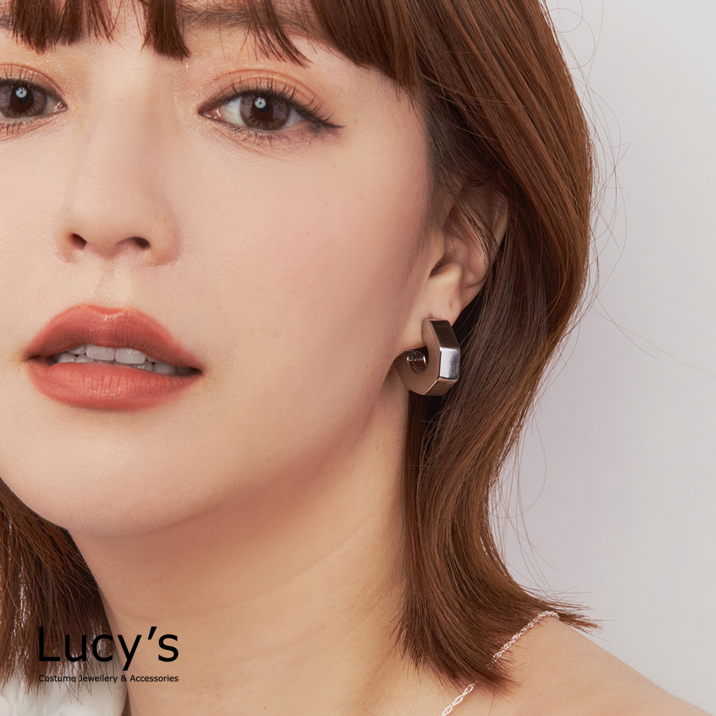 螺帽 耳環 (二色) (100704/100705)