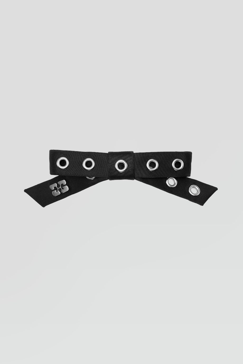 GANNI｜BOW 釦眼裝飾蝴蝶結髮夾