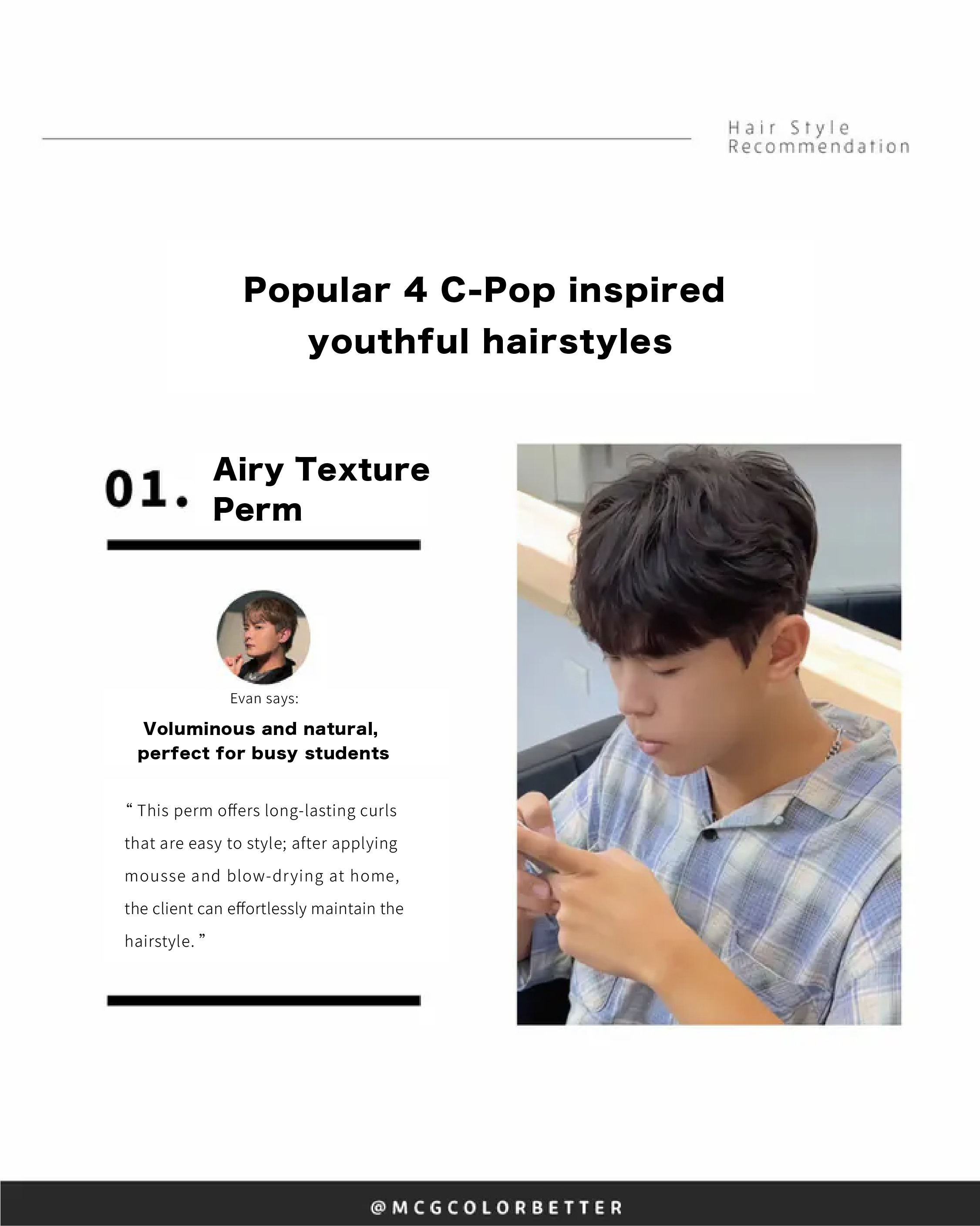 Popular 4 C-Pop inspired youthful hairstyles