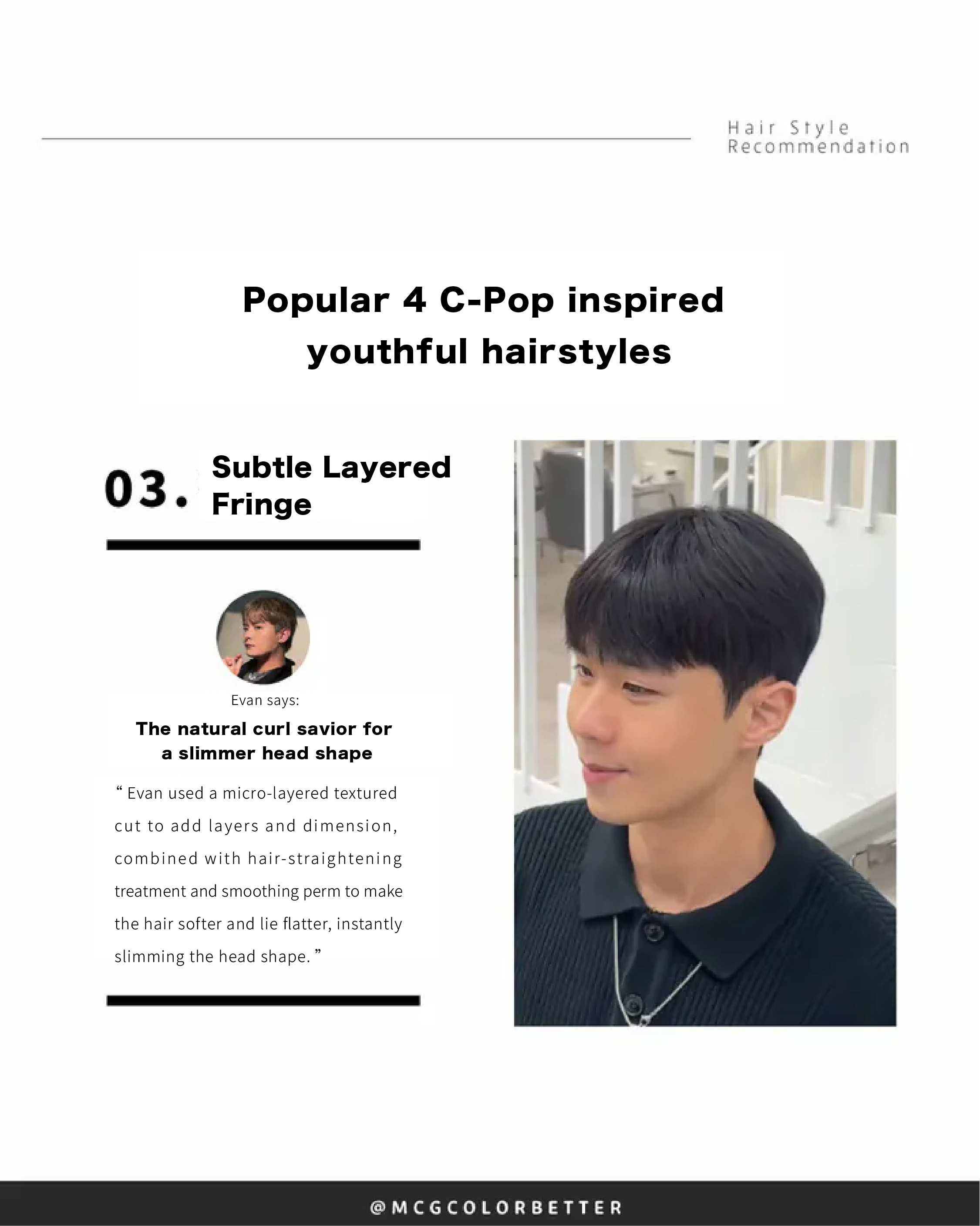 Popular 4 C-Pop inspired youthful hairstyles