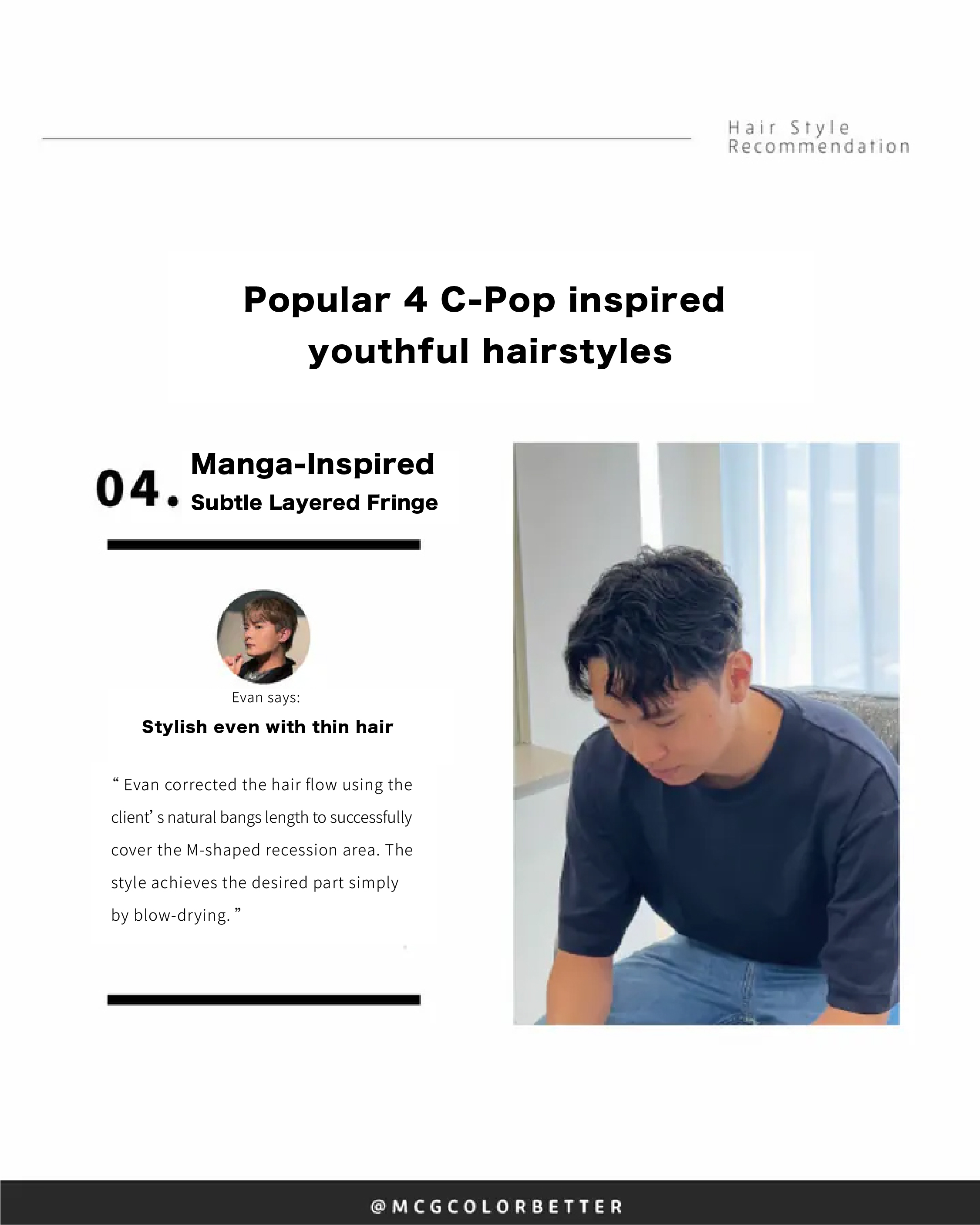 Popular 4 C-Pop inspired youthful hairstyles