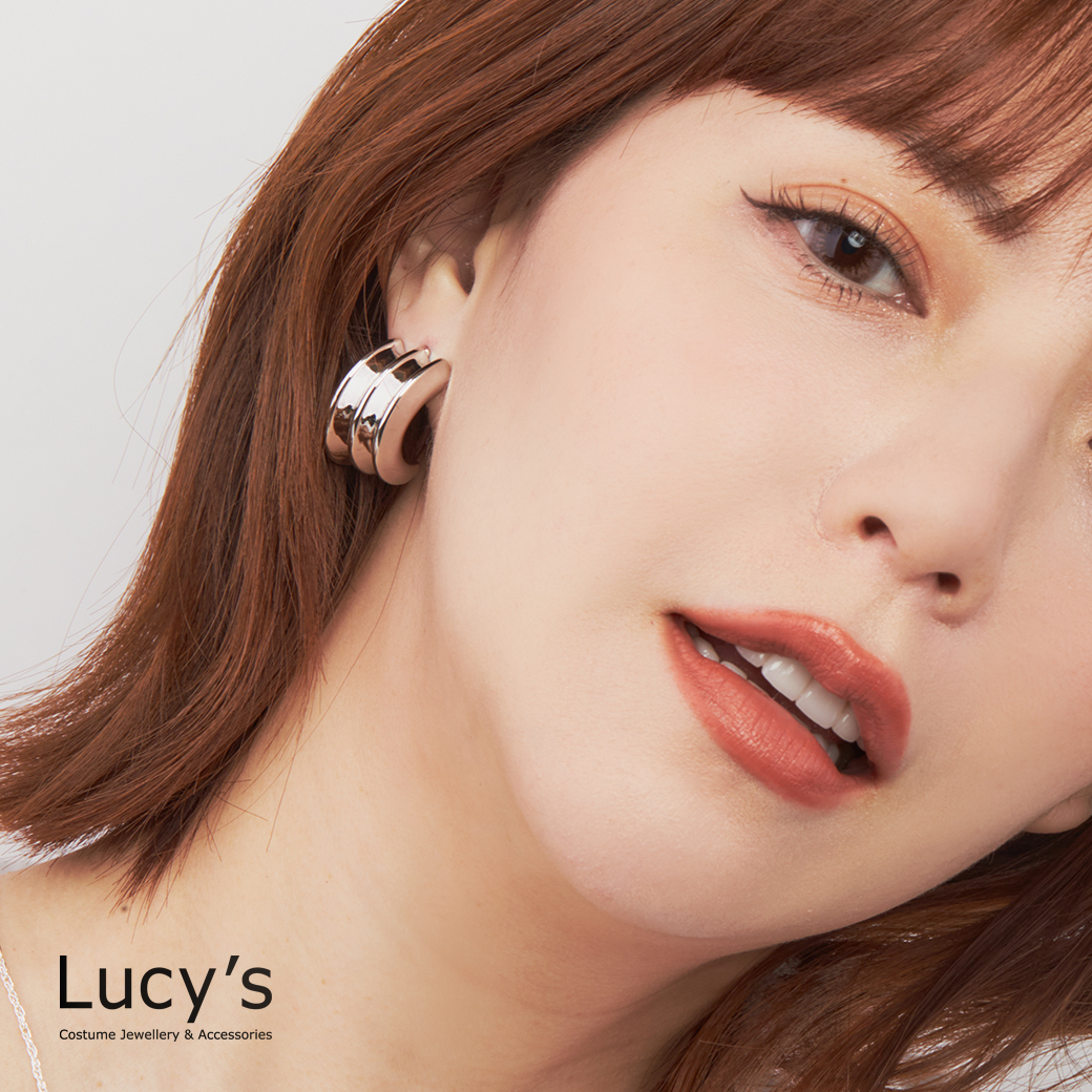 波浪 耳環 (二色) (100672/100673)