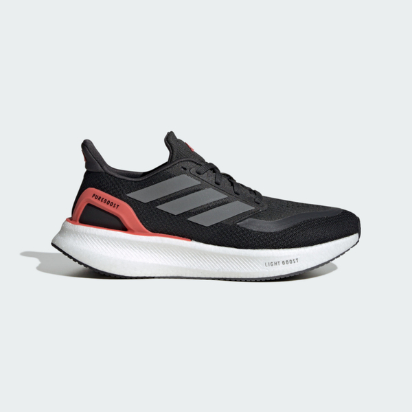 Adidas Pureboost 5 W JH6452 女 慢跑鞋 運動鞋 路跑 反光 緩震 耐磨 黑 粉橘