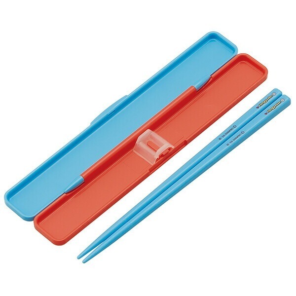 日本製 Skater Sanrio Hangyodon 水怪 抗菌筷子連收納盒