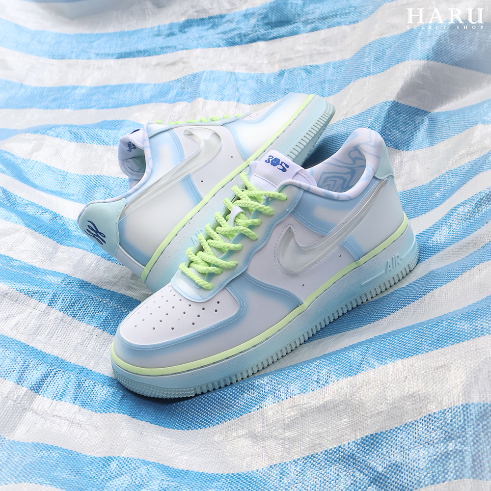 聯名款 Serena Williams SWDC x Nike Air Force 1 Low Psychic Blue 果凍勾 冰塊勾 通靈藍 HJ4399-400