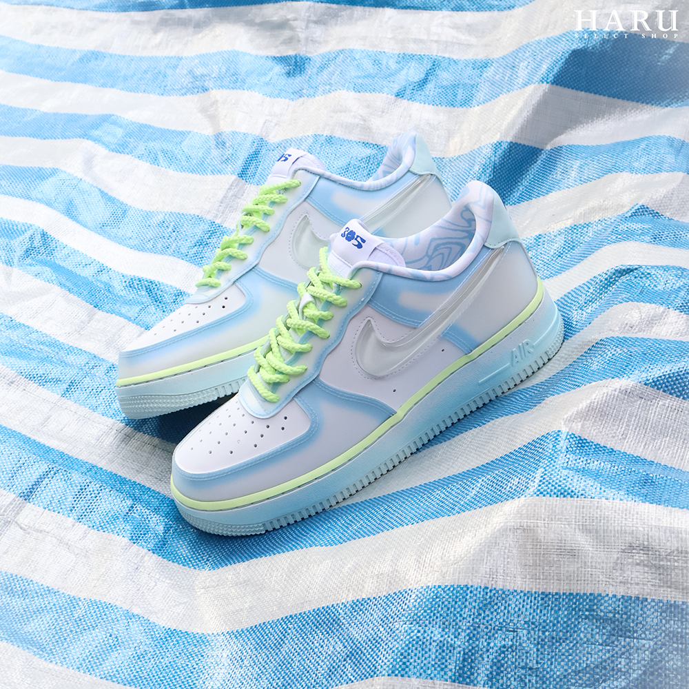 聯名款 Serena Williams SWDC x Nike Air Force 1 Low Psychic Blue 果凍勾 冰塊勾 通靈藍 HJ4399-400