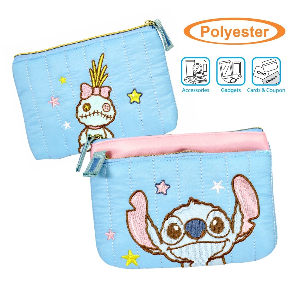 迪士尼史迪仔 多用化妝袋-散纸包