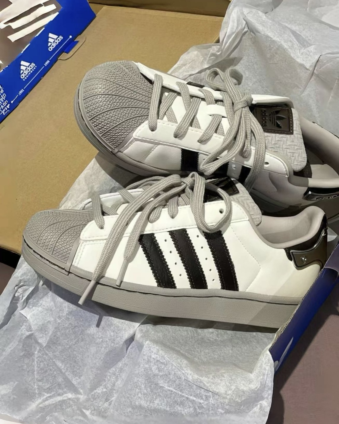 Adidas Originals Superstar ll 皮革 貝克頭 摩卡奶茶 JQ6250