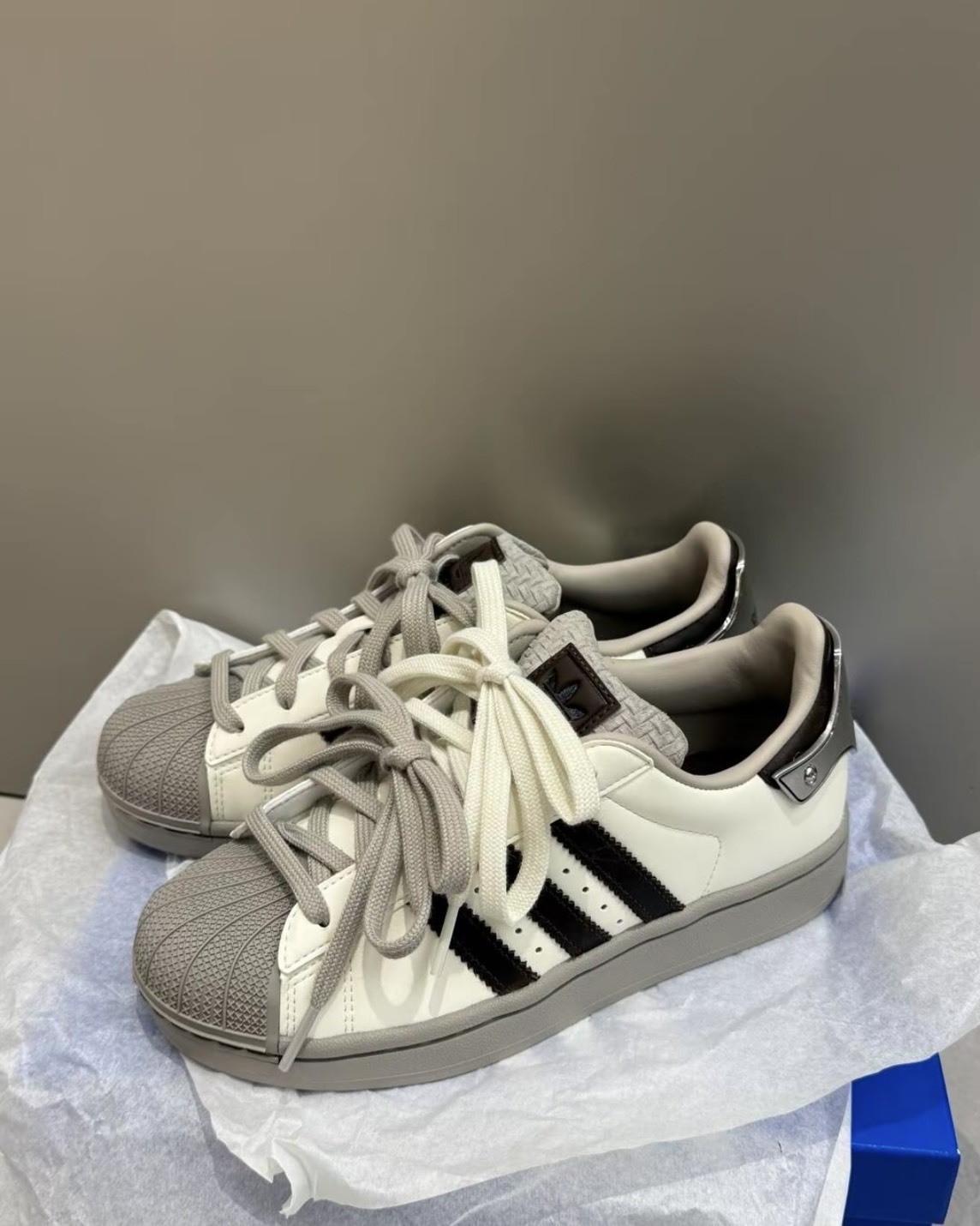 Adidas Originals Superstar ll 皮革 貝克頭 摩卡奶茶 JQ6250