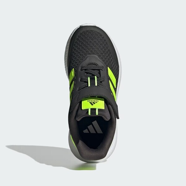 Adidas Xplrpath El C IH4856 中童 慢跑鞋 運動 休閒 魔鬼氈 透氣 緩震 深灰 螢綠